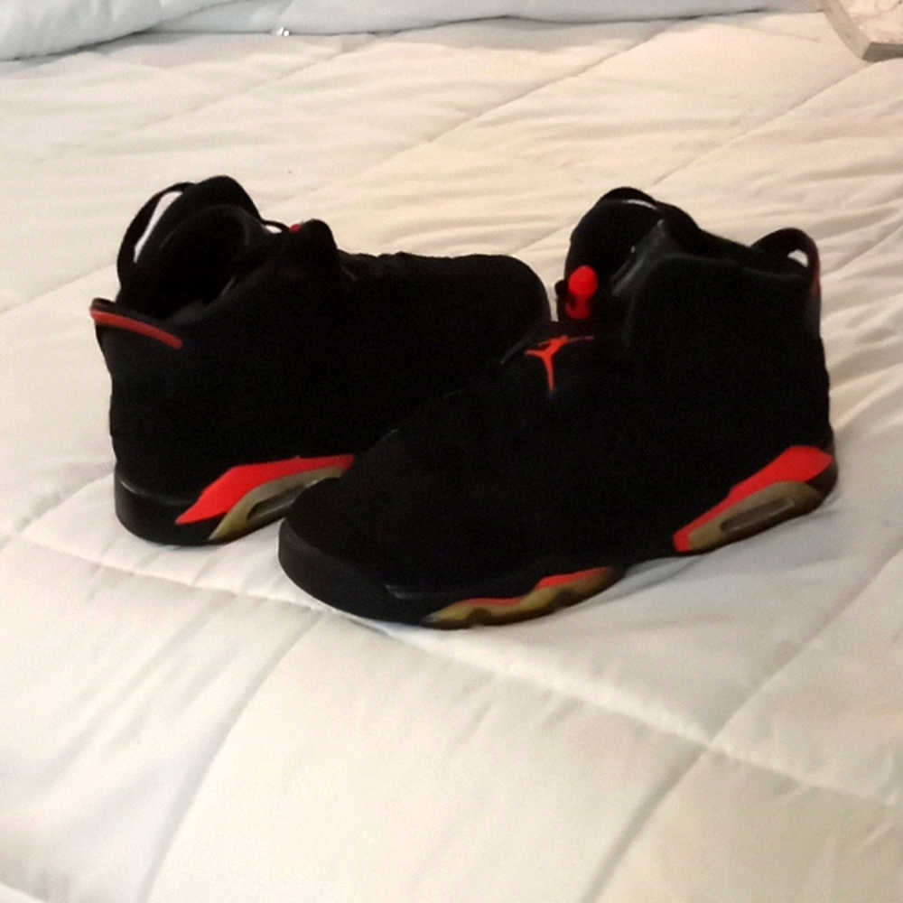 Air jordan 6 gs infrared youth basketball shoes